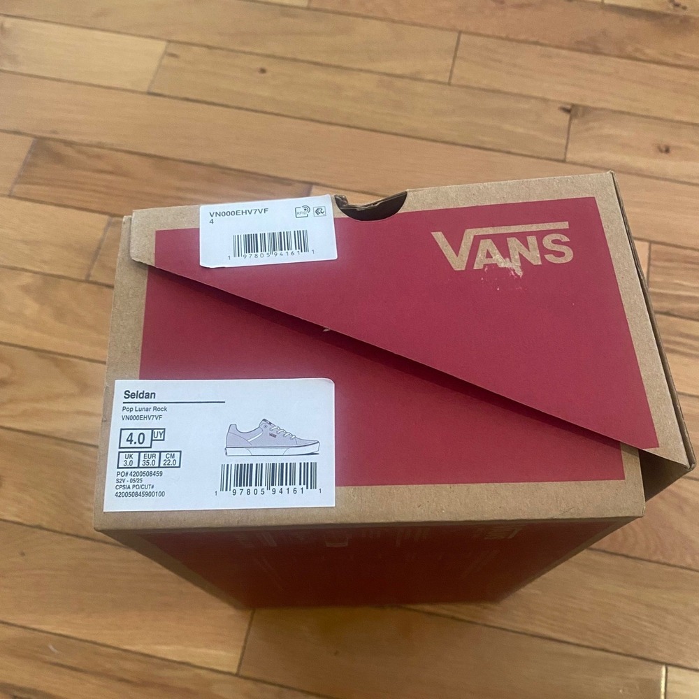 Vans Seldan Youth Kids Skate Shoes Size 4.0 Grey NIB - Picture 3 of 3